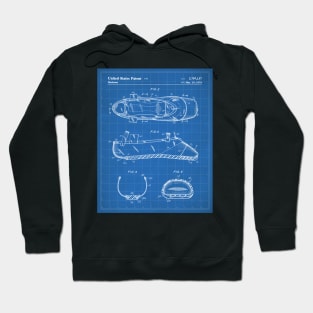 Ballet Slipper Patent - Ballet Dancer Company Opera Art - Blueprint Hoodie